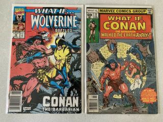 What If Wolverine Battled Conan The Barbarian 16 1990 13 Vf - 1979 Marvel