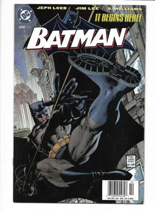 Batman 608 Dc 2002 Vf/nm 9.  0 Jim Lee Cover.  Hush Story Begins.  1st.  Print.