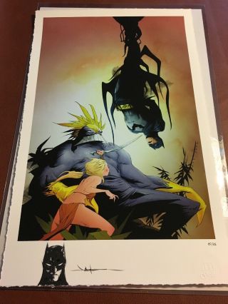 Batman And The Maxx Fine Art Print Signed And Sketch By Jae Lee 15/25