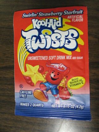2 Vintage Twists Kool - Aid packets (Late 1980 ? Early 90 ' s),  NEVER OPENED 4