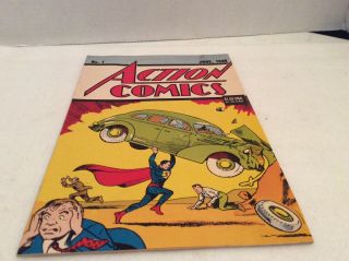 Action Comics 1 1938 Reprint 1st Superman.  1992 (cl)