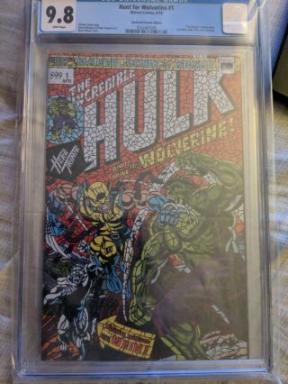Hunt For Wolverine 1,  Hulk 181 Shattered Variant Cgc 9.  8
