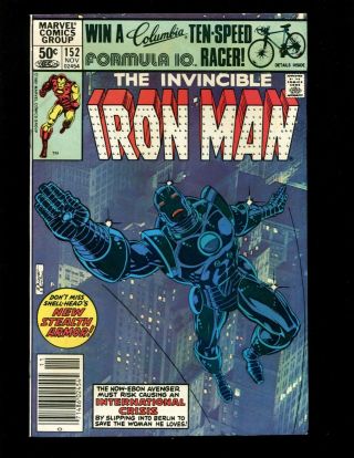 Iron Man 152 (newsstand) Fnvf Layton Romita 1st Stealth Armor Living Laser