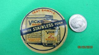 3 Vintage Medicine sample Tins,  2 Vicks and one Rectal Medicone Collectible tins 3