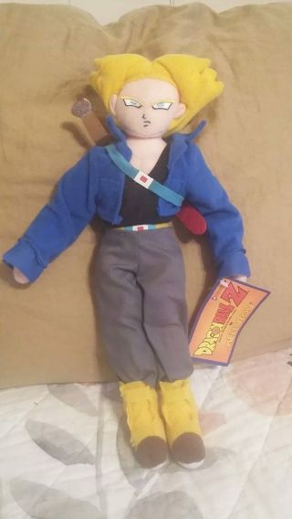 Vintage Dragon Ball Z Saiyan Trunks Plush Doll Rare Kellytoy 2001 Nwt