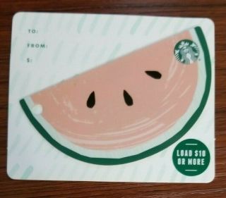2019 Starbucks Card - Rare Star - Watermelon Mini