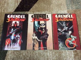 Grendel Vs.  The Shadow Book 1 - 3 Darkhorse Dynamite Comics