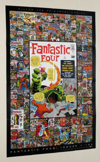 Kirby 3x2 Fantastic Four Marvel Comic Poster 1:spiderman/silver Surfer/thor/hulk