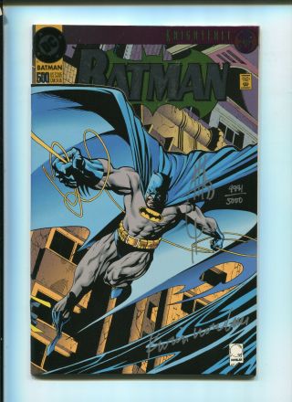 Batman 500 9.  2 - Signed By Joe Quesada And Kevin Nowlan With