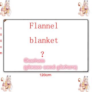 Anime Diy Custom Customize Soft Plush Travel Flannel Blanket 100 120cm Gift