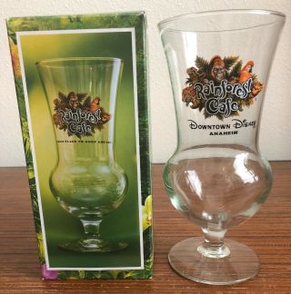 Collectable Downtown Disney Anaheim Rainforest Cafe Hurricane Glasses