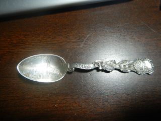 Sterling Silver Souvenir Spoon Hotel St.  Denis Columbus In Indiana