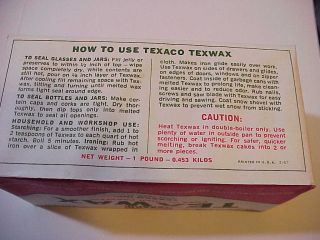 2 POUNDS NOS TEXACO TEXWAX PARAFIN CANNING CANDLE MAKING CRAFTS MODELING 2