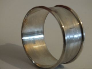 Antique Art Deco Period Solid Silver Napkin Ring - 1932