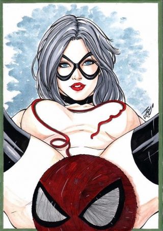 Marvel Comics Black Cat Art Spider - Man Venom Gwen Mary Jane Carnage Sex