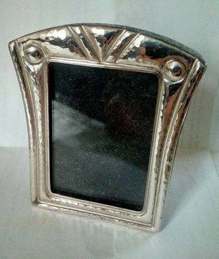 Vintage Arts & Crafts Sterling Silver Small Minature Photo Frame.  925