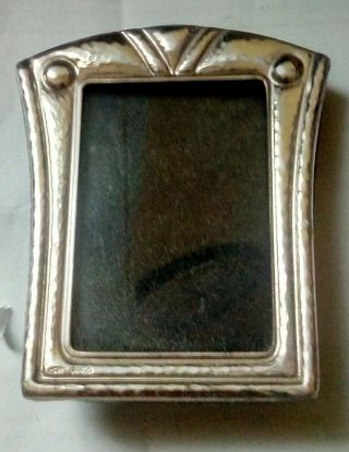 Vintage ARTS & CRAFTS Sterling Silver Small Minature Photo Frame.  925 3