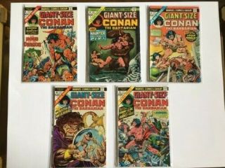 Giant - Size Conan The Barbarian 1,  2,  3,  4,  5 Vf - Nm Covers