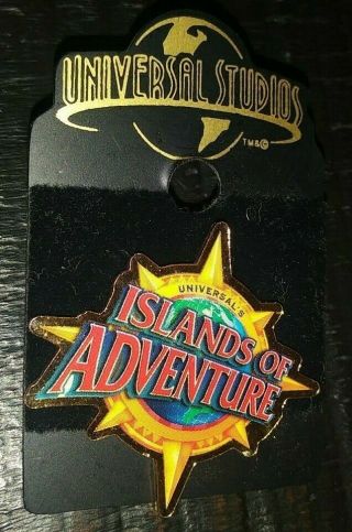 Universal Studios Theme Park Islands Of Adventure Logo Collectible Pin Rare