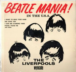 Beatles " Beatlemania In Usa " 1964 Us Wyncote Partial Sound Alike Lp