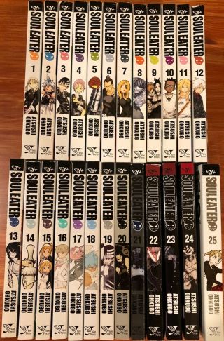 Soul Eater Manga Comic Complete Set 1 - 25 Atsushi Ohkubo Books