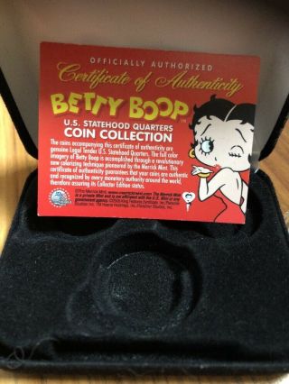 Betty Boop Officially Licensed Set Of 2 United States Quarters US Currency 4