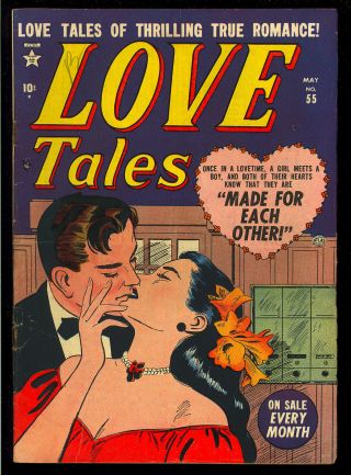 Love Tales 55 Pre - Code Golden Age Marvel Atlas Comic 1952 Gd,