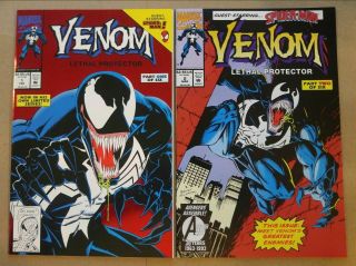 Venom: Lethal Protector 1,  2,  3,  4,  5,  6 COMPLETE SPIDER - MAN 1st SCREAM & RIOT 2