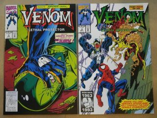 Venom: Lethal Protector 1,  2,  3,  4,  5,  6 COMPLETE SPIDER - MAN 1st SCREAM & RIOT 3