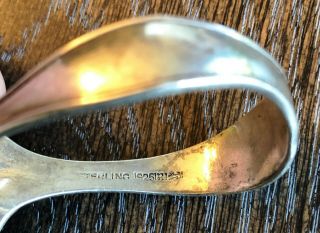 Antique Sterling Silver Curved Handle Baby Spoon - 22 Grams 2