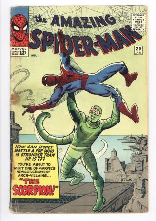 Spider - Man 20 Vol 1 Lower Grade 1st Appearance Of The Scorpion