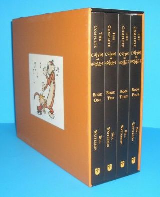 The Complete Calvin And Hobbes Comic Strip 4 Volume Paperback Boxed Set