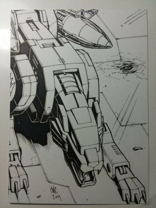Transformers Art Ravage G1 5x7 Casey Coller
