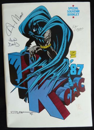 Ukcac 87 Special Souvenir Booklet Signed By Alan Moore,  Brian Bolland And Others
