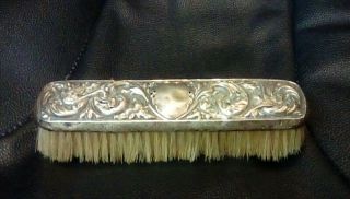 Vintage Hallmarked Silver Clothes Brush