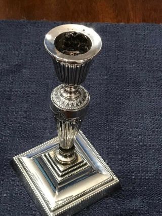 Very Early Silver Plate Victorian Ornate Candlestick Gorham 1890s