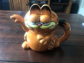 Enesco Garfield Teapot Ceramic Figurine