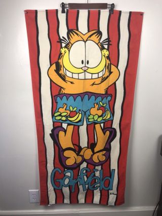 Vintage Garfield Beach Towel By Jim Davis