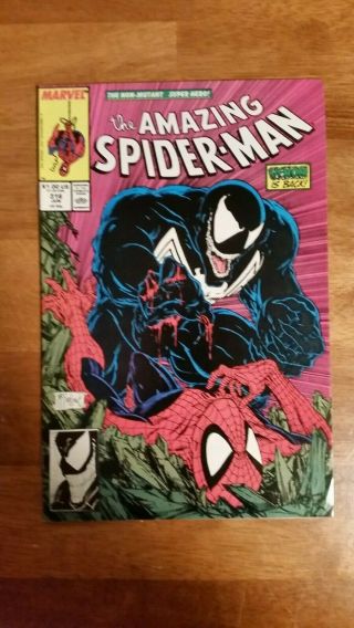 Spider - Man 315 316 317 Venom alien symbiote; first cover.  1989 NM (9.  4) 3