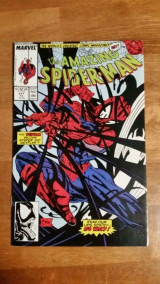 Spider - Man 315 316 317 Venom alien symbiote; first cover.  1989 NM (9.  4) 8