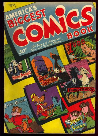 America’s Biggest Comics Book Nn “gerber 7” Giant Golden Age 1944 Vg