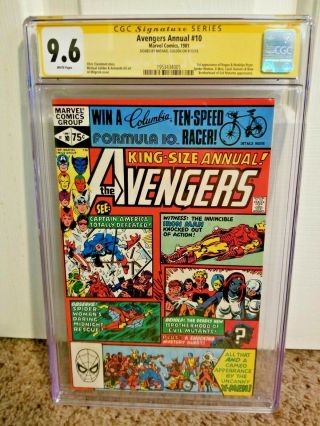 Avengers Annual 10 - Marvel Comics Cgc 9.  6 Ss First App Rogue Madelyn Pryor