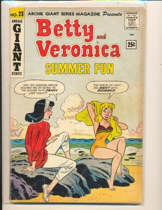 Archie Giant 23 - Betty & Veronica Summer Fun Good,  Cond.