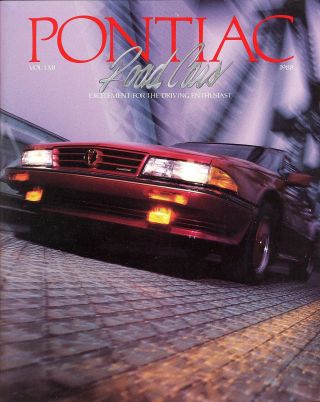 1988 Pontiac Firebird Grand Am Fiero Bonneville 72 Page Deluxe Fl Sales Brochure