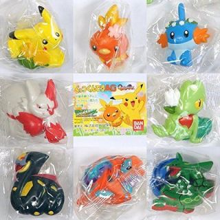 Bandai Pokemon Ag Magnet Gashapon Set Of 8 Figure Pikachu
