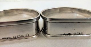 B ' HAM 1934 SOLID SILVER NAPKIN RINGS HENRY GRIFFITH & SONS LTD 4