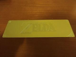 The Legend Of Zelda Gold Colored Metal Plate - Like