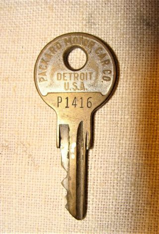 Antique Packard Automobile Car Co.  Key Detroit,  U.  S.  A.  P1416