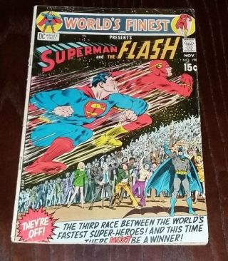 World’s Finest Comics 198 - 3rd Superman/flash Race (part 1) Silver Age Dc 1970