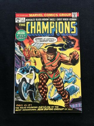 Marvel Comics Group The Champions 1 October 1975 Hercules Black Widow Iceman